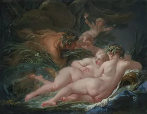 Nereids Prints: Pan and Syrinx, 1759. Artist: Boucher, Francois (1703-1770)