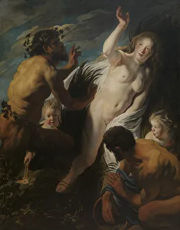Greek Goddess Prints: Pan and Syrinx. Artist: Jordaens, Jacob (1593-1678)