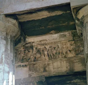 Detail of part of the Panathenaic frieze on the Parthenon, 5th century BC Detail of part of the Panathenaic frieze on the Parthenon, 5th century BC