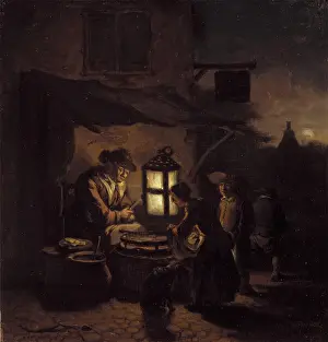 Kitchenware Prints: The Pancake Maker, between 1654 and 1664. Creator: Egbert van der Poel