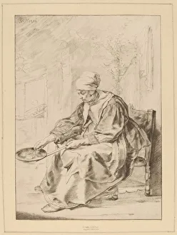 Pancake Woman, 1768. Creator: Johannes Kornlein Pancake Woman, 1768. Creator: Johannes Kornlein
