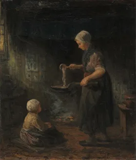 The Pancakes, c. 1875. Creator: Jozef Israels (Dutch, 1824-1911)