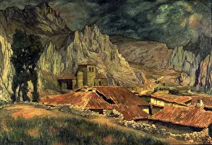 Pancorbo, 1917. Creator: Ignacio Zuloaga.<br> Pancorbo, 1917. Creator: Ignacio Zuloaga
