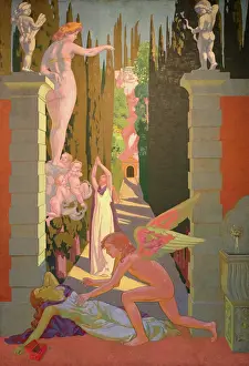 Cupid Prints: Panel 4. The Vengeance of Venus, 1908. Creator: Maurice Denis