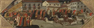 Panel from a Cassone: The Race of the Palio in the Streets of Florence, 1418. Creator
