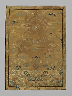 Panel (Dress Fabric), China, Qing dynasty (1644-1911), 1875 / 1900. Creator: Unknown