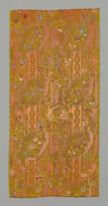 Thread Gallery: Panel (Dress Fabric), France, 1700 / 10. Creator: Unknown