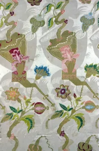 Thread Gallery: Panel (Dress Fabric), France, 1703 / 05. Creator: Unknown