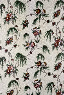 Floral Print Prints: Panel, England, 1750 / 1800. Creator: Unknown