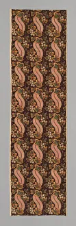 Floral Print Prints: Panel, England, 1795 / 1800. Creator: Unknown