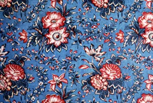 Floral Print Prints: Panel, England, 1835 / 50. Creator: Unknown