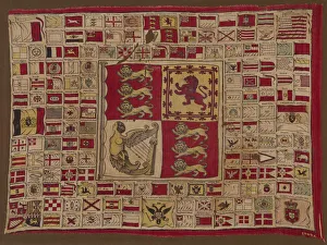 Blazon Gallery: Panel, England, 1840s. Creator: Unknown