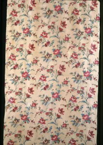 Floral Print Prints: Panel, England, c. 1830 / 40. Creator: Unknown
