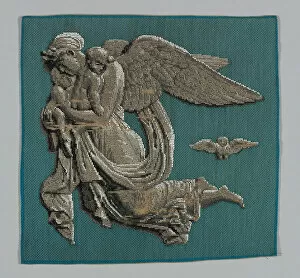 Winged Figure Gallery: Panel Entitled 'Night', England, 19th century. Creator: Unknown