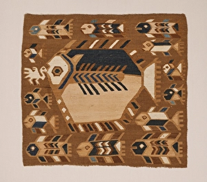 Garment Prints: Panel with Fish Imagery, 1000-1200. Creator: Unknown