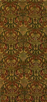 Images Dated 14th December 2021: Panel (Formerly Furnishing Textiles), England, Late 1880s / early 1890s