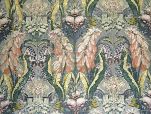 Silver Thread Prints: Panel, France, 1732/33. Creator: Courtois