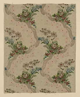 Brocade Collection: Panel, France, c. 1762. Creator: Unknown