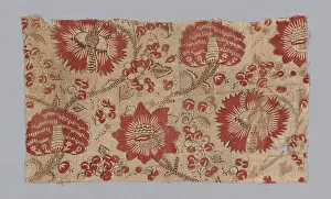 Cotton Plain Weave Prints: Panel, France, c. 1770. Creator: Unknown
