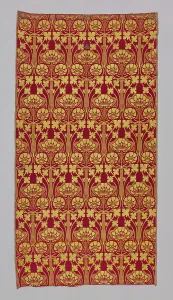 Satin Weave Prints: Panel, France, c. 1900. Creator: Rene Beauclair
