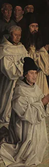 Polyptych Prints: Panel of the Friars. The Adoration of Saint Vincent