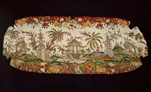 Carnation Gallery: Panel (From a Settee), England, 1745 / 55. Creator: Unknown