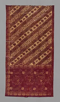 Batik Prints: Panel (From a Skirt), Indonesia, 19th century. Creator: Unknown