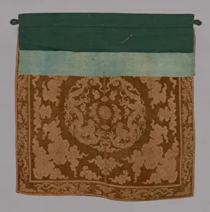 Panel (Furnishing Fabric), China, Qing dynasty (1644-1911), 1850 / 1900. Creator: Unknown