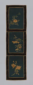 Panel (Furnishing Fabric), China, Qing dynasty (1644-1911), 1875 / 1900. Creator: Unknown