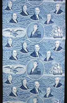 Adams John Quincy Gallery: Panel (Furnishing Fabric), England, c. 1830. Creator: Unknown