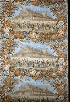 International Prints: Panel (Furnishing Fabric), England, c. 1851. Creator: Wright & Lee