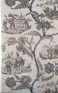 Chinoiserie Prints: Panel (Furnishing Fabric), England, c. 1770 / 80. Creator: Unknown