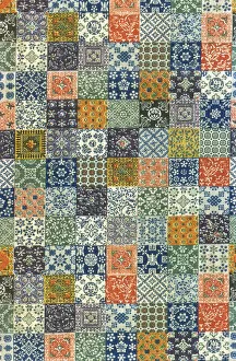 Patchwork Gallery: Panel (Furnishing Fabric), Europe, 19th century. Creator: Unknown