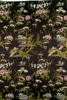 Jean Baptiste Pillement Prints: Panel (Furnishing Fabric), France, 1760s. Creator: Unknown