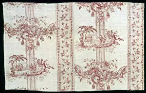 Canot Pierre Charles Gallery: Panel (Furnishing Fabric), France, 1785 / 1890. Creator: Unknown