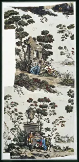 Panel (Furnishing Fabric), Middlesex, 1769. Creator: Robert Jones and Co