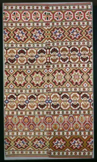 Soft Furnishings Prints: Panel (Furnishing Fabric), Sweden, 19th century. Creator: Unknown