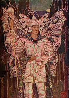 Studio Publications Collection: Panel in Gesso and Mother-O -Pearl, c1901. Artist: Frederick Marriott
