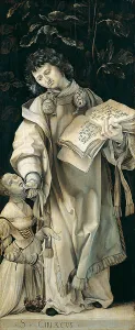 Panel of the Heller Altar depicting St. Cyriacus. Artist: Grunewald, Matthias (ca 1470-1528)