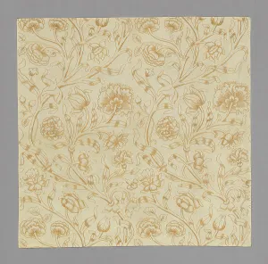 Cotton Plain Weave Prints: Panel, London, 1880/1890. Creator: Thomas Wardle