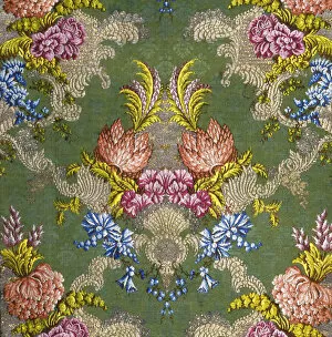 Thread Gallery: Panel, Lyon, 1735 / 40. Creator: Unknown