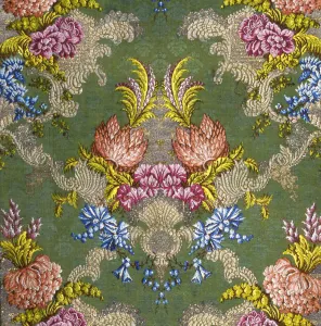 Thread Gallery: Panel, Lyon, 1735 / 40. Creator: Unknown