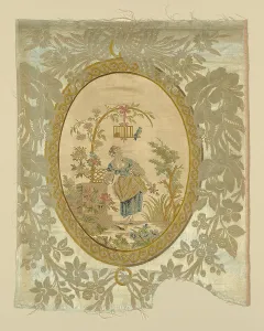 Satin Weave Prints: Panel, Lyon, Louis XVI period, 1750/75. Creator: Philippe de Lasalle