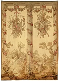 Hunting Dogs Collection: A Panel from a Porticoes Series, France, 1775/1800. Creator: Unknown
