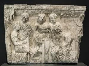 Antioch Collection: Side Panel of a Sarcophagus, First half of the 3rd century. Creator: Unknown