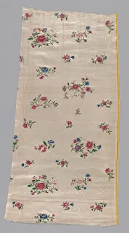Silk Satin Weave Prints: Panel from a Skirt, China, 18th century. Creator: Unknown