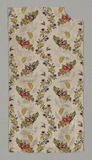 Spitalfields Gallery: Panel from a Skirt, Spitalfields, c. 1753 / 55. Creator: Unknown