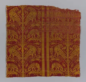 Linen Collection: Panel, Spain, 13th / 14th century. Creator: Unknown