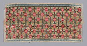 Cross Stitch Prints: Panel (Trouser Band), China, Qing dynasty (1644-1911), 1875 / 1900. Creator: Unknown