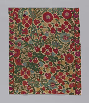 Linen Prints: Panel, Turkey, 17th century. Creator: Unknown